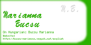 marianna bucsu business card